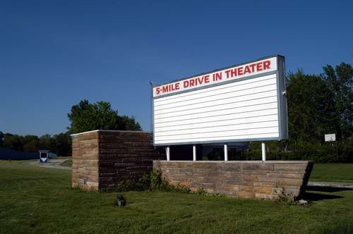 5 Mile Drive-In Theatre - Marquee 2004 (newer photo)